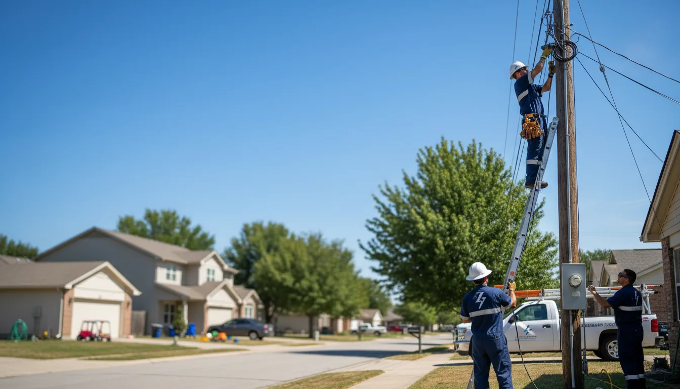 Residential electrician providing installation services in Dixon, IA